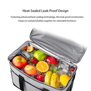Wholesale Custom 35L Thermal Cooler Tote Bag Oxford Soft Insulated Bag Family Picnic Outdoor <b>Camping</b> Food Beverage <b>Storage</b> Bag - Product Image 5