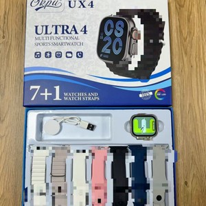 Smartwatch quadrato IP68 IPS 7 in <span class=keywords><strong>1</strong></span> con cardiofrequenzimetro, per chiamate, contapassi, fitness tracker, set regalo con cinturini multipli - Product Image 3