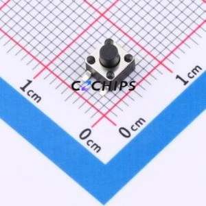 TS-1009S-04526 Tactile Switch SMD-4P,4.5x4.5mm Switch Single Pole Single Throw Round Button Vertical Mount 4.5mm - Product Image 1