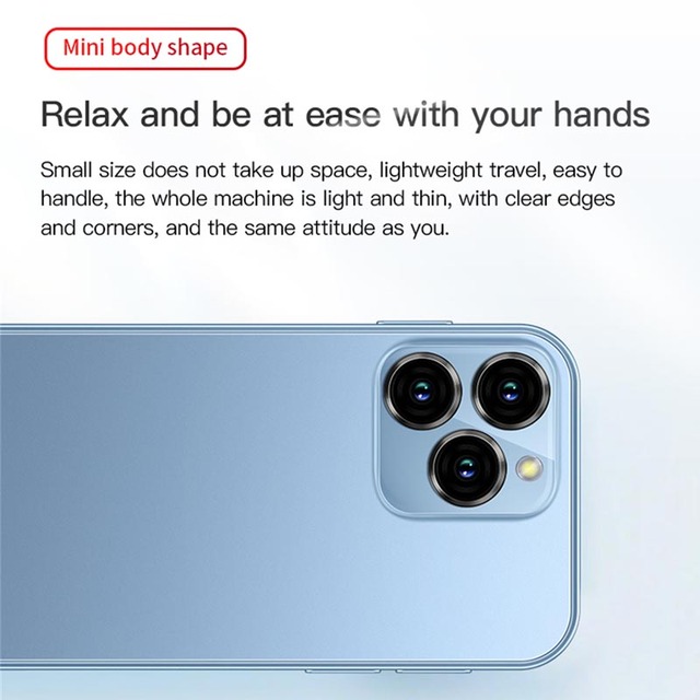 XS16 4G Mini Mobile Phone Android 8.1 2 SIM Standby Play Store 3 Inch Screen 5MP Camera WhatsApp Pocket Pocket Smart Cell Phone
