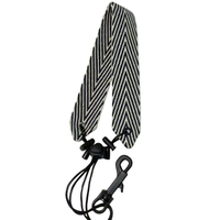 Sangle d'épaule simple en nylon noir classique Huayun pour saxophonistes débutants