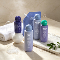 Flacon de luxe à bouchon à bille pour lotion 100ml 150ml 250ml, flacon pour soins de la peau, toner, shampoing, pochette souple verticale avec bec verseur, emballage cosmétique personnalisé