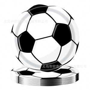 Lot de fournitures de fête sur le thème du football en gros – Vaisselle jetable pour <span class=keywords><strong>anniversaire</strong></span> d'enfants et événements sportifs - Product Image 3