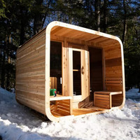 Pabrik Sauna menjual Luar Ruangan kubus mewah sauna inframerah jauh dengan pengendali WIFI, speaker Bluetooth