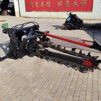 Zanjadora de Cadena Montada en Tractor con Enganche de 3 Puntos, Caja de Cambios y Rodamiento, 50-220 HP, Fácil de Operar