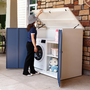Ngoài trời không thấm nước kim loại vườn lưu trữ tủ nhà ban công kim loại lưu trữ tủ giặt tủ - Product Image 4