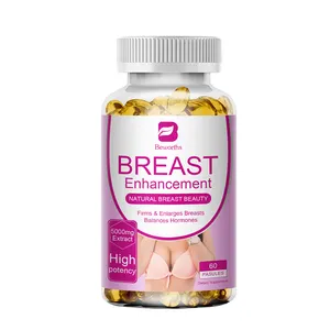 Beworths 60 pezzi di fermezza del seno e miglioramento capsule Softgel estratto di erbe ingrossamento del seno integratore alimentare