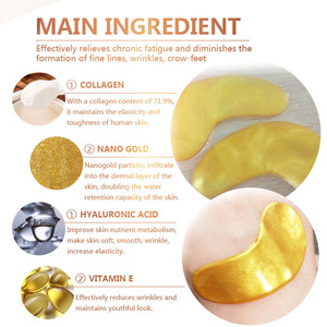 Tinh Thể Collagen Vàng Bột Gel Mặt Nạ Mắt Hydrogel Dưới Mắt Các Bản Vá Lỗi Cho Chống Nhăn Và Lông Mi Nối - Product Image 6