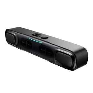 Baseus Speaker Soundbar Mini DS10, kotak suara Subwoofer Mini meja 5.3 Audio tiga Mode