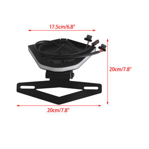 Suporte de placa de licença para para-lamas de motocicleta com luz de sinalização LED para BMW S1000RR 2020-2023 - Product Image 3