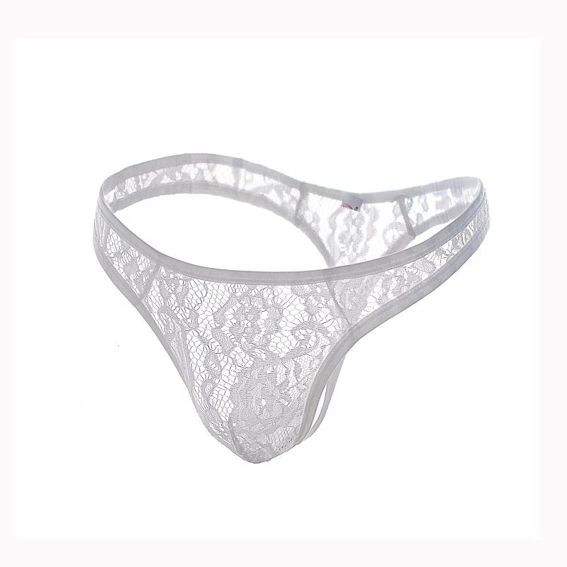 Men's Lace Frilly Sissy Thong Panties – G-String Bikini Briefs For Nightwear & Special Occasions