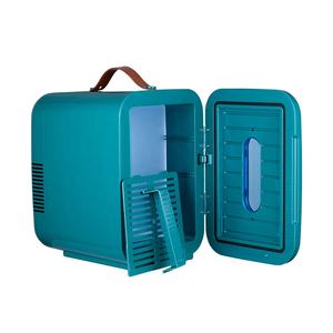 Vente en gros, mini réfrigérateur portable, table de maquillage, <span class=keywords><strong>petit</strong></span> réfrigérateur vert 10L à double usage pour la maison - Product Image 5