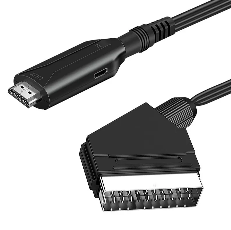 HDMI SCART/HDMI HDMI dönüştürücü için HD TV DVD kutusu sinyal lüks dönüştürücü aksesuarları ve Video adaptörü