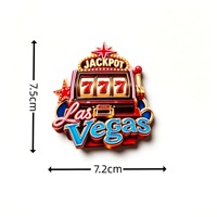 Aimant de réfrigérateur 3D souvenirs de voyage créatifs de Las Vegas, États-Unis, sur le thème des machines à sous
