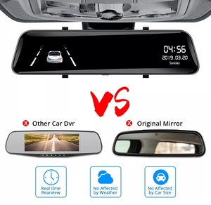 Gương DVR Xe Hơi 2K Máy Quay Video 10 Inch Cho Xe Hơi Camera Chiếu Hậu 1080P Hỗ Trợ WiFi GPS Ban Đêm Camera Hành Trình Ghi Hình Tự Động Ống Kính Kép - Product Image 5