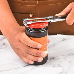 Ouvre-bocal manuel multifonction en acier inoxydable grande taille, ensemble d'ouvre-bocaux et d'ouvre-bouteilles réglable pour les mains faibles - Product Image 3
