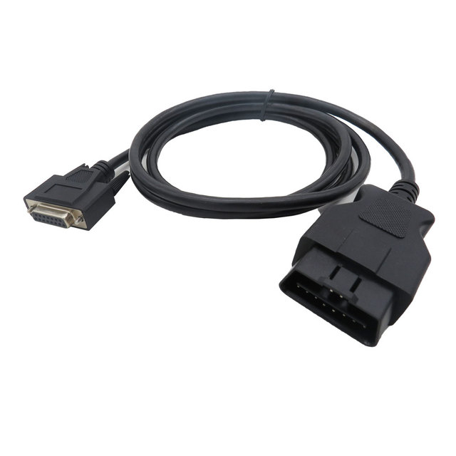 Molding Db 15 Pin Connector Obd2 Male to Db15 Female Cable