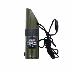 Sifflet de survie 7 en 1 pour l'extérieur, avec boussole, thermomètre, haute fréquence, secours d'urgence, conception compacte pour la randonnée et le camping - Product Image 2