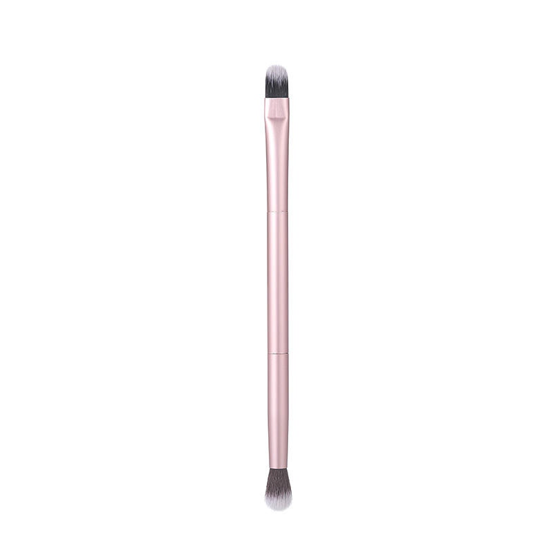 Rose gold double head eye shadow brush