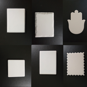 Francobolli all'ingrosso della fabbrica magnete del frigorifero <span class=keywords><strong>Souvenir</strong></span> magnete del frigorifero in ceramica vuoto personalizzato UV - Product Image 1