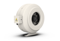 Ventilateur centrifuge de ventilation HVAC de forme circulaire de 100 mm, 320 m3/h, économie d'énergie, flexible, pour hôpital, école, ABS