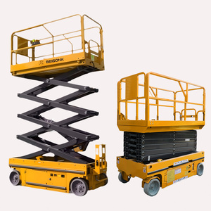 Plataforma Elevadora de Tijera Eléctrica Beigonk de 4M 6M 8M 10M 12M 14M, Plataforma de Trabajo Aérea para Almacén, Elevador Hidráulico - Product Image 1