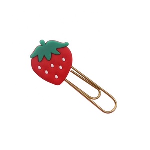 Différentes formes personnalisées en usine prix bon marché trombones de marque-pages en <span class=keywords><strong>PVC</strong></span> en caoutchouc de silicone souple de dessin animé - Product Image 1