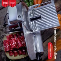 Trancheuse à viande commerciale d'occasion Huangling, semi-automatique, pour rouleaux d'agneau, idéale pour les restaurants de viande congelée