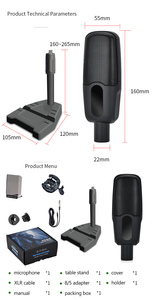 OEM Profissional 3.5mm Microfone Condensador para Podcasting Studio Gravação Streaming Gaming Omni-direcional Boom <span class=keywords><strong>Mic</strong></span> - Product Image 6