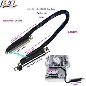 270 độ PCI-E 5.0 16X đến X16 <span class=keywords><strong>GPU</strong></span> Riser Cáp Gen5 64 Gb/giây 0.4m 0.5M 06M 0.8m cho ai máy chủ rtx5090 A100 H100 Card đồ họa - Product Image 3