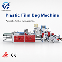 Solution de fabrication de sacs en film automatique HONTO avec écran tactile, structure en acier, sortie de sacs finis, machine à sacs en film plastique