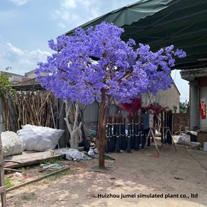 Jacaranda & fiori di ciliegio in fibra di vetro giardino artificiale verde alberi per la fotografia di festa decorazione per matrimonio pasqua paesaggistica - Product Image 4