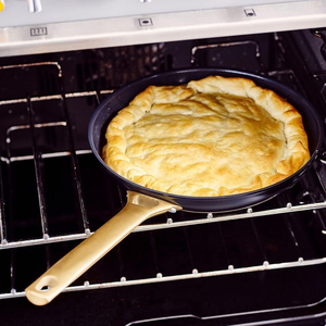 Juego de Utensilios de Cocina de Cerámica Antiadherente de 5 Piezas con Tapa de Vidrio y Asas de Acero Inoxidable, Apto para Lavavajillas y Horno - Product Image 3