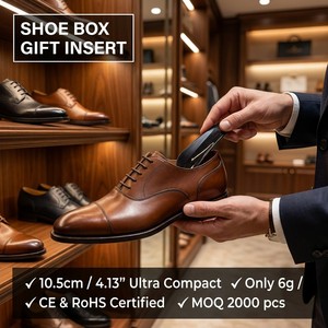 Calzascarpe Curvo Ultra-Corto in PP da 10 cm (4 Pollici) Personalizzato, Inserto per Scatola Regalo Senza Foro, 16 Colori, Logo Personalizzato OEM, MOQ 2000 Pezzi - Product Image 3