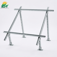 Système de montage photovoltaïque pour toits plats industriels, structure modulaire, installation non-pénétrante pour entrepôts, disposition flexible des panneaux