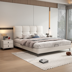 Mantianfei Upholstered Bed 1.8m/1.5m Modern Minimalist Style Storage Bed Bedroom Furniture - Product Image 4