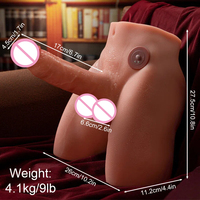 Machine de masturbation masculine réaliste 3D avec hanches automatiques, jouet sexuel vibrant, godemiché interactif rechargeable par USB