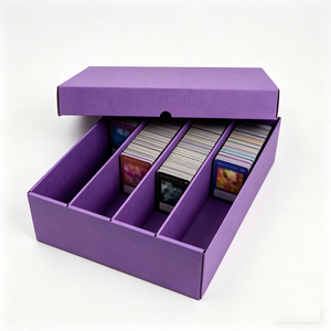 Bulk Sale Lightweight Custom Cardboard Trading Card Organizer Box Multi Grid Divider Tray Storage Case For Card Collection - Product Image 1