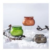 Boîte de luxe personnalisée Bougies parfumées en cire de soja Coffret cadeau pour femmes pour Noël Décoration intérieure Nouveau bocal en verre Logo personnalisé 180G