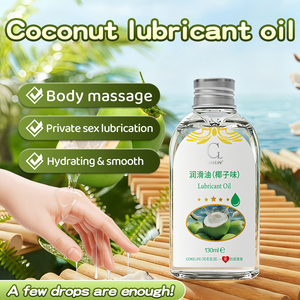 CokeLife OEM ISO9001 130ml Lubrifiants Sexuels Huile de Coco Bio Relaxante pour le Corps Massage Hydratant Lissant - Product Image 4