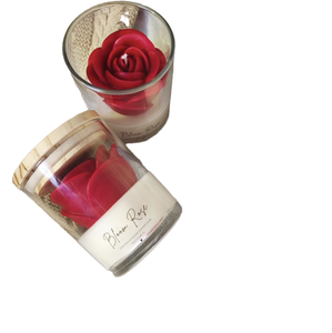 <span class=keywords><strong>Bougies</strong></span> parfumées à la cire de soja personnalisables pour Noël Pâques Graduation-Rose Couvercle décoratif en bois Aromathérapie Cadeau d'anniversaire de mariage - Product Image 3
