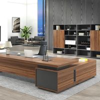 Table de bureau de luxe avec rangement réglable, mobilier moderne avec Partition pour ordinateur