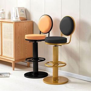 Hiện đại vàng cam xoay thanh phân bộ phận truy cập chiều cao hàng đầu barstools nhà bếp Câu lạc bộ ghế cho ăn sáng thanh - Product Image 5