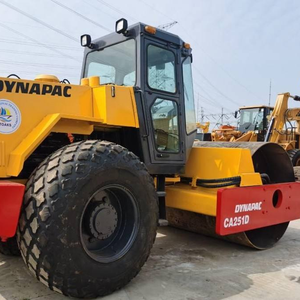 Yikun Good Working Condition CA251D <b>Used</b> Dynapac Single Drum <b>Road</b> <b>Roller</b> with Diesel/Gasoline Engine 110 kW Power Shanghai - Product Image 2