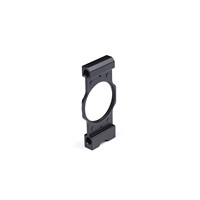 Support de fixation d'objectif noir personnalisé, antidérapant, léger, pour caméras industrielles CNC, systèmes de vision industrielle, équipements d'automatisation et de robotique