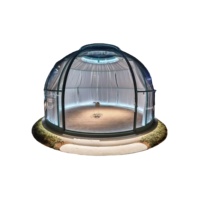 Maisons de conteneurs en dôme en polycarbonate imperméables, personnalisées en usine, style moderne du milieu du siècle, pour camping de luxe en plein air, villa, parc, hôtel