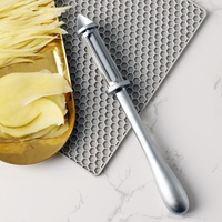 Éplucheur à julienne en acier inoxydable, trancheuse à légumes, poignée antidérapante, râpe manuelle multifonction pour pommes de terre et carottes, gadget de cuisine