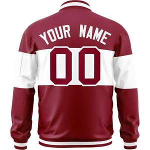 เสื้อแจ็คเก็ตแบบซิปเต็มตัวสำหรับผู้ใหญ่และเยาวชน เสื้อโค้ทบอมเบอร์น้ำหนักเบาสำหรับกิจกรรมกลางแจ้ง พร้อมตัวอักษรและตัวเลขปัก ไซส์ XS - Product Image 2