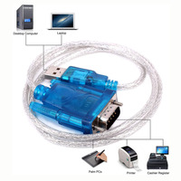 Cable convertidor Serie USB 2,0 a RS-232 macho (9 pines) DB9 Compatible para Windows 10/8.1/8/7/VISTA/XP, Mac OS X 10,6 y superior