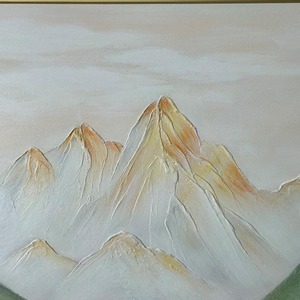 Dipinto a Olio su Tela con Paesaggio Montano Incorniciato, Decorazione Estetica <span class=keywords><strong>per</strong></span> <span class=keywords><strong>Cucina</strong></span>, Camera da Letto, Soggiorno - Product Image 6